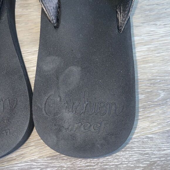 Reef Cushion Black Soft Rubber Insoles Flip Flops Women's sz 11 - Picture 2 of 10